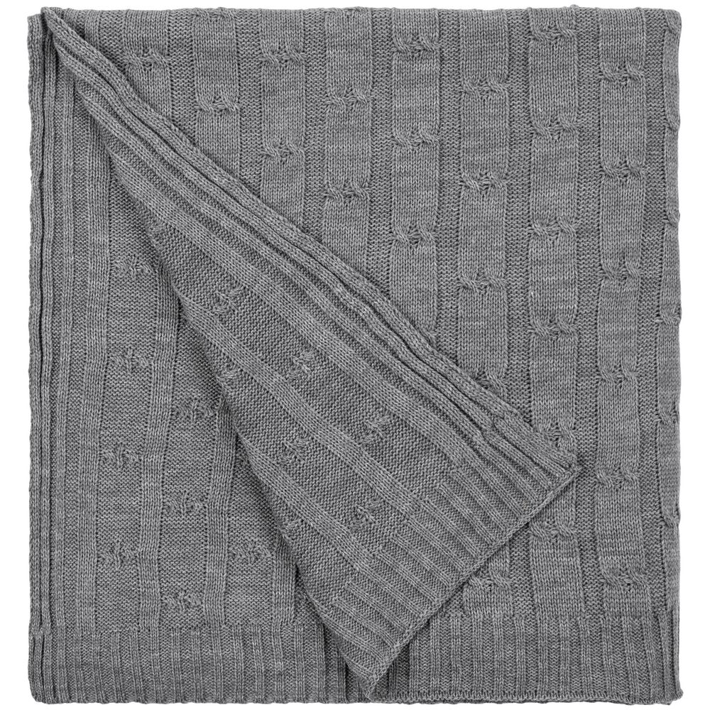 Плед Trenza, серый — изображение 2