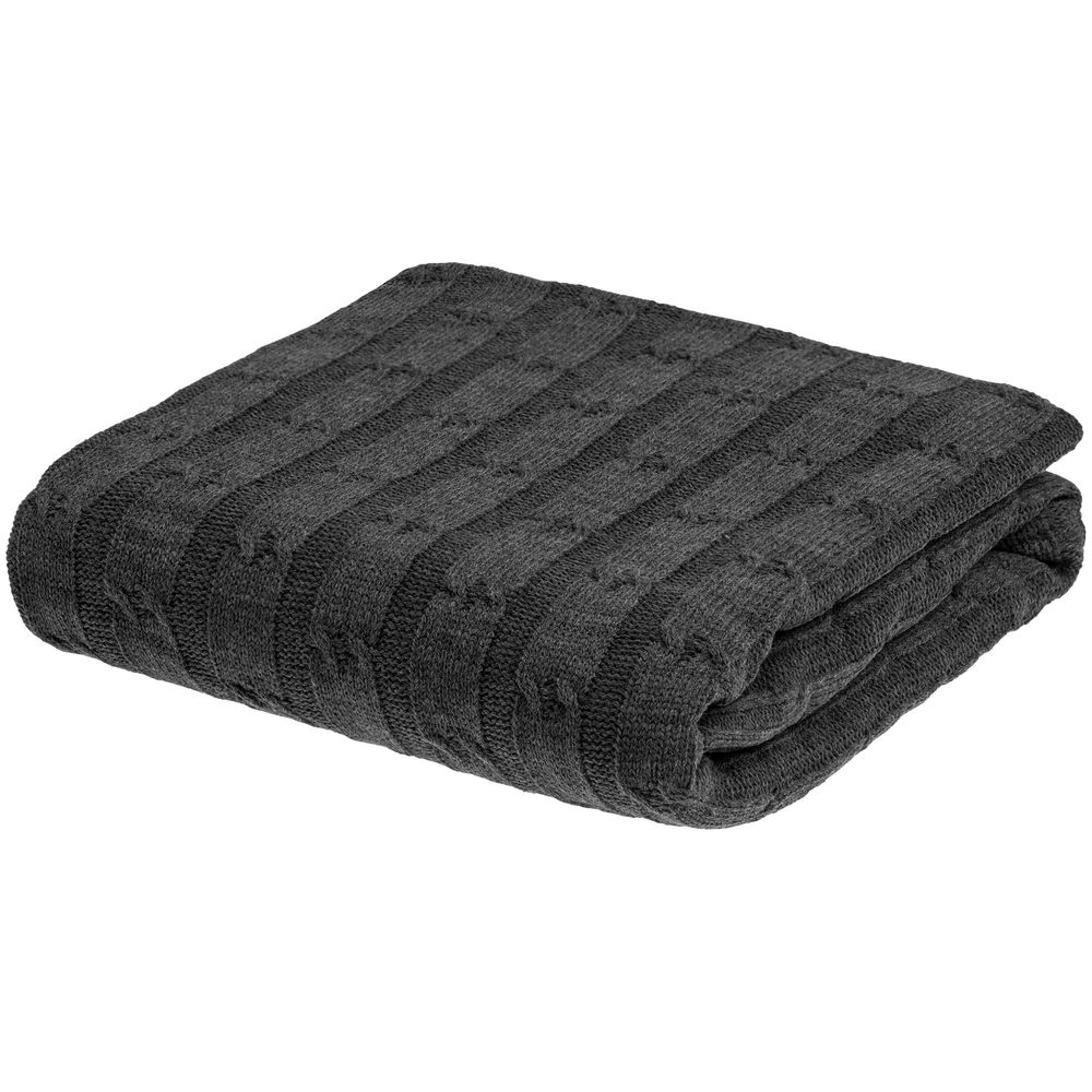 Плед Trenza, темно-серый — изображение 3