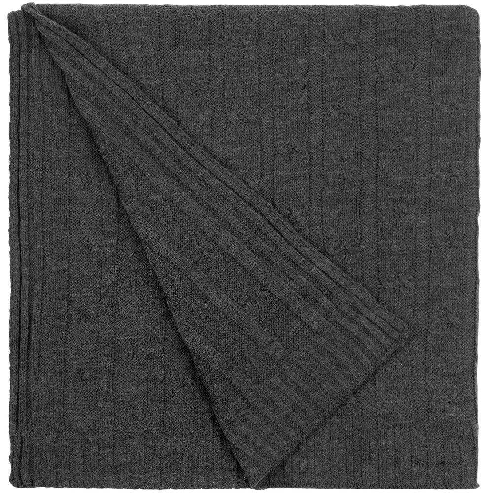 Плед Trenza, темно-серый — изображение 2