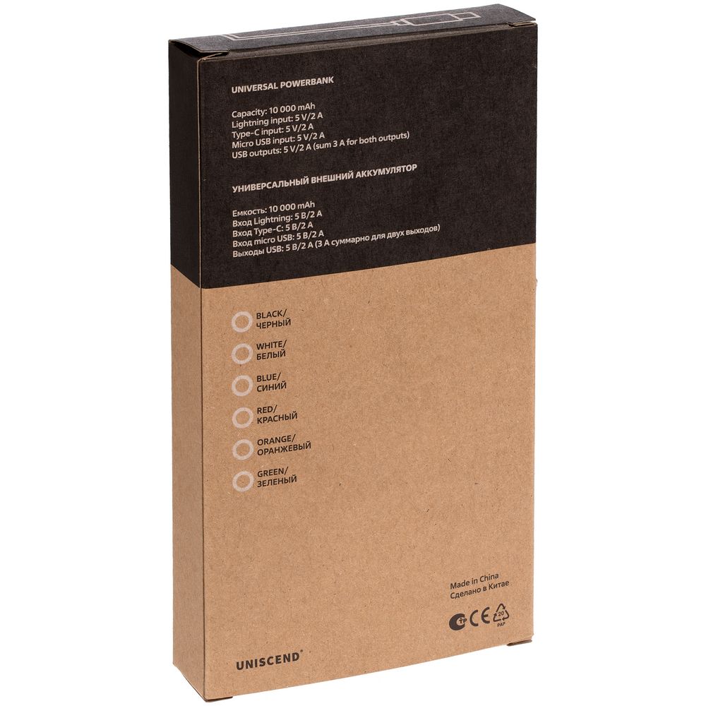 Аккумулятор Uniscend All Day Type-C 10000 мAч, белый — изображение 9