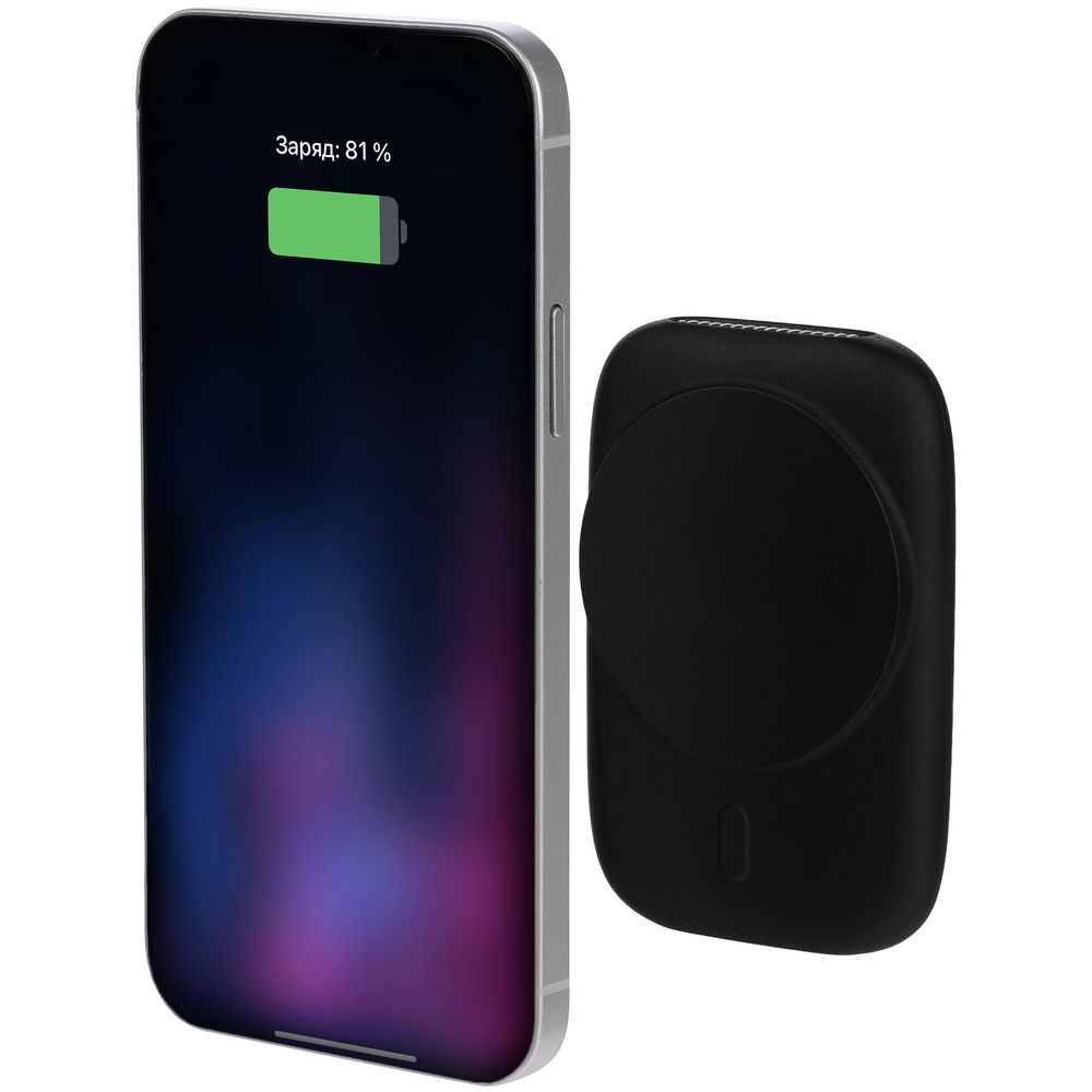 Универсальный магнитный аккумулятор Feel Motion, 5000 мАч, черный — изображение 11