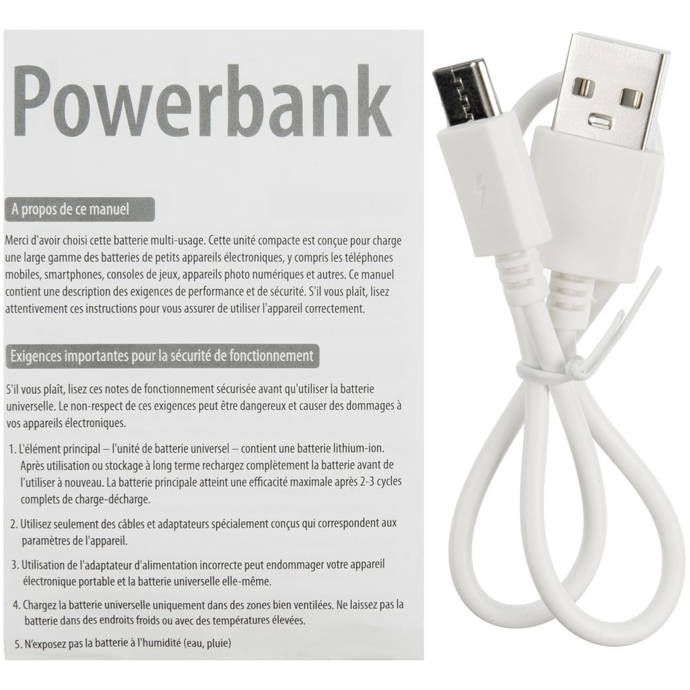 Универсальный магнитный аккумулятор Feel Motion, 5000 мАч, белый — изображение 14