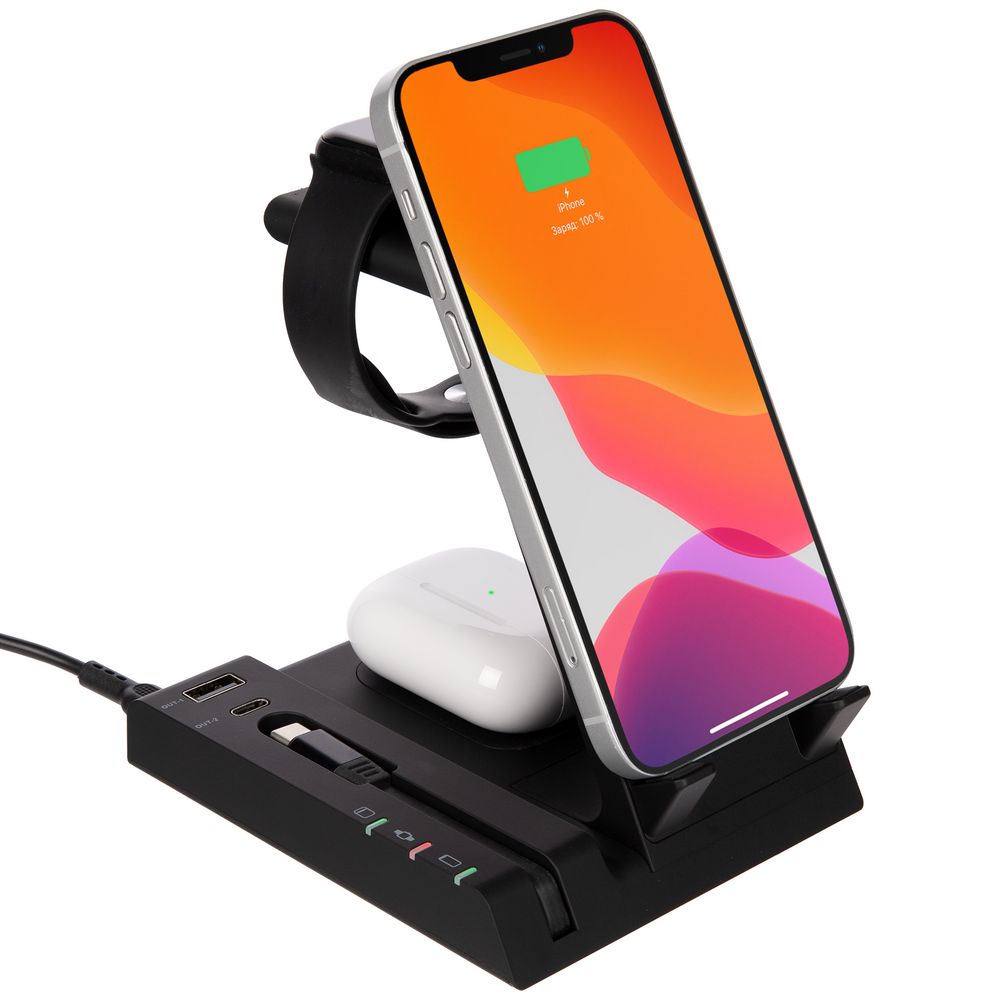 Зарядная станция Tres, черная — изображение 2