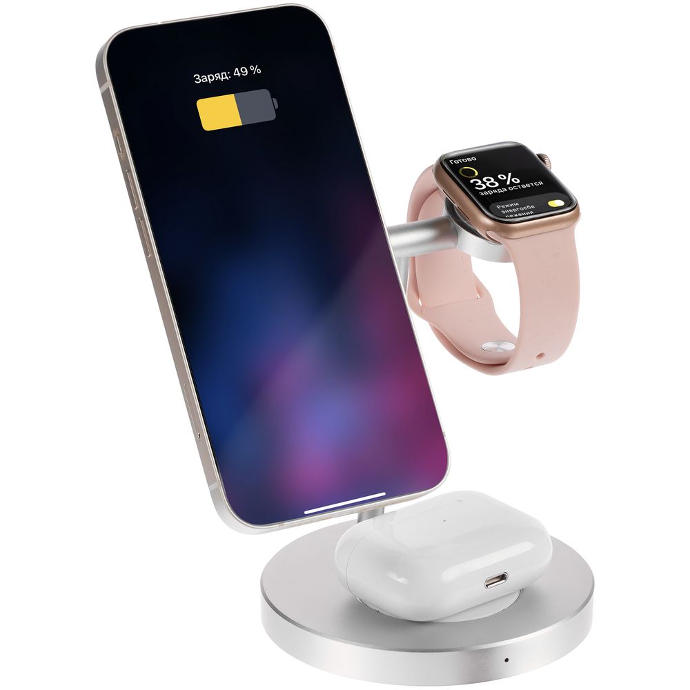 Зарядная станция Orbis, серебристая — изображение 3