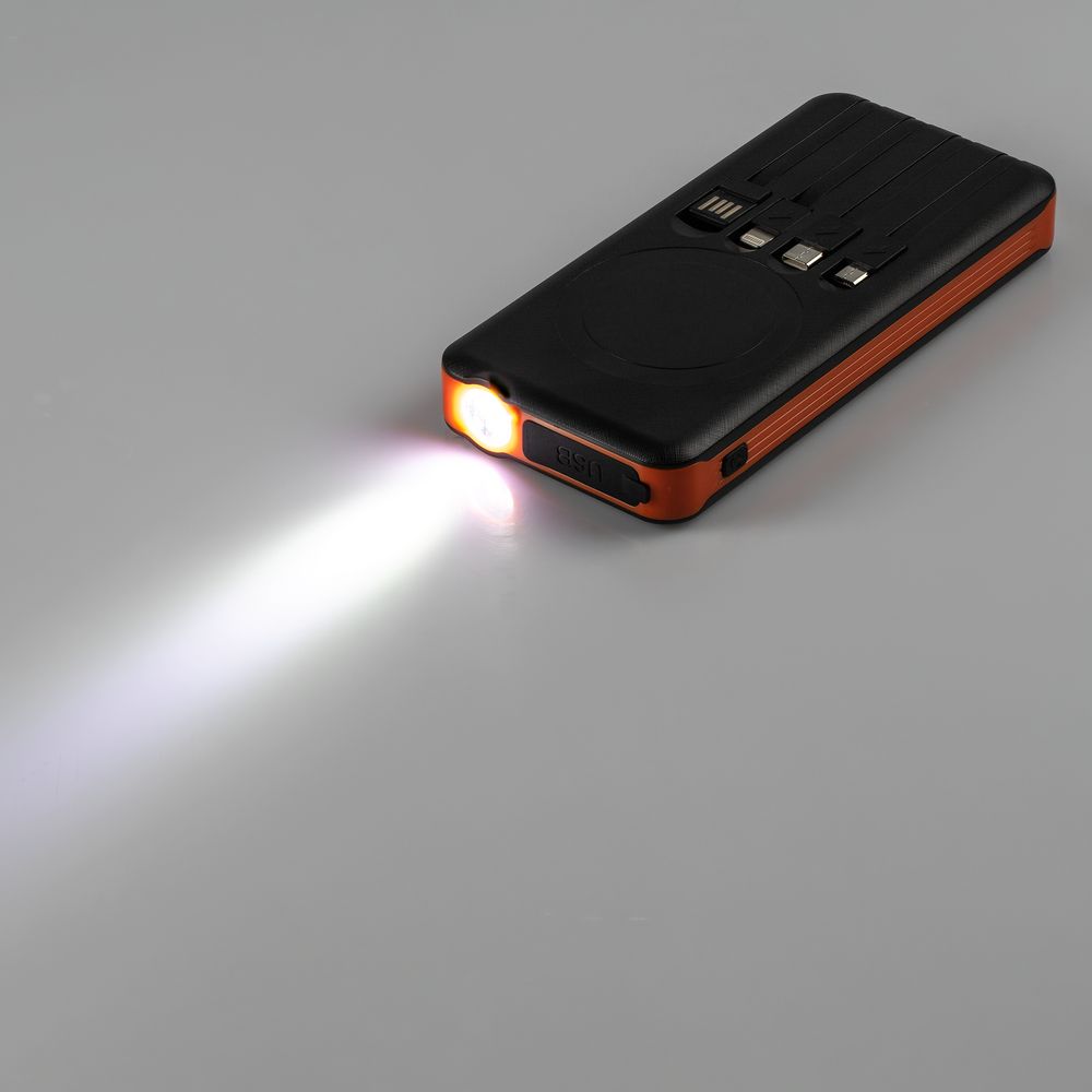 Аккумулятор Holiday Maker, 10000 мАч, оранжевый — изображение 9