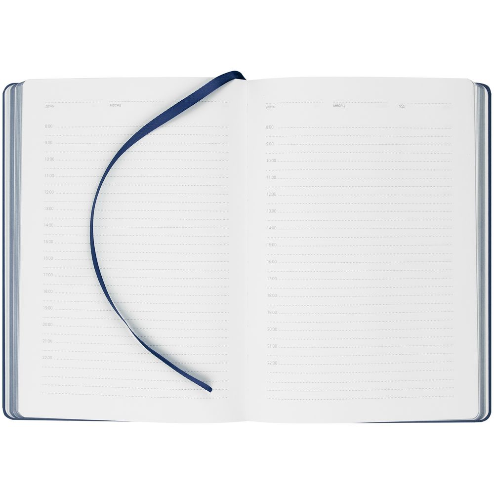 Ежедневник New Factor Metal, темно-синий — изображение 5