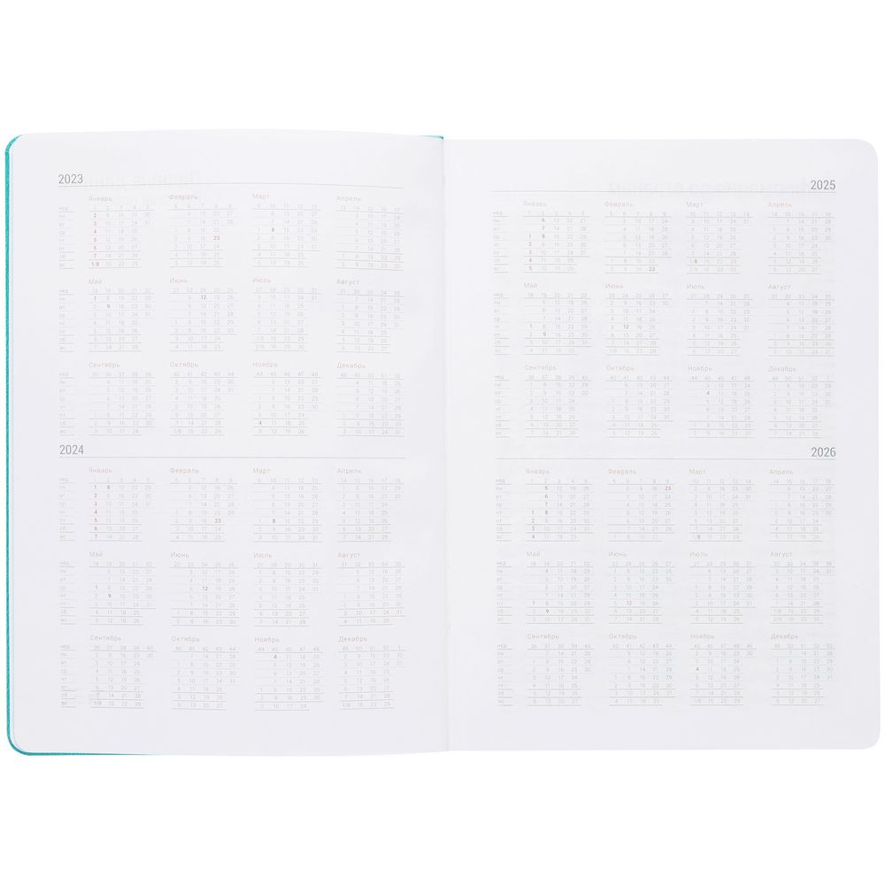 Ежедневник New Factor Metal, бирюзовый — изображение 6