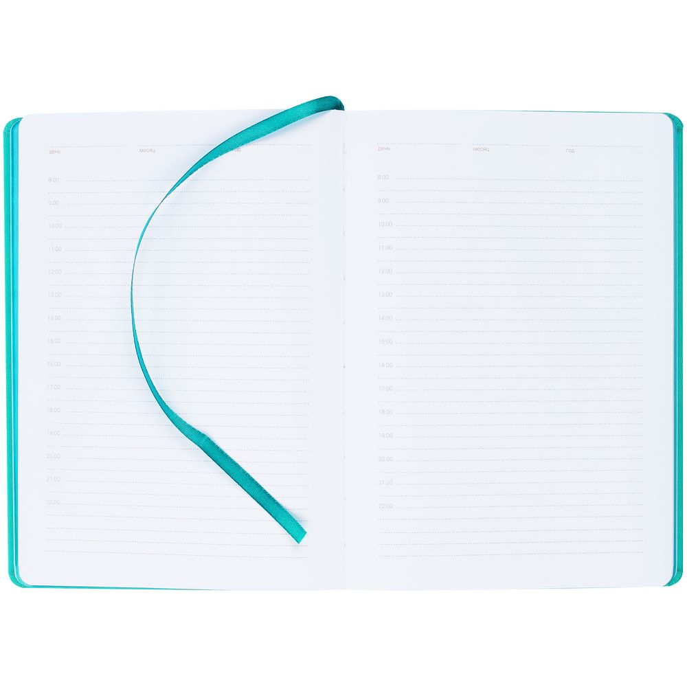 Ежедневник New Factor Metal, бирюзовый — изображение 5