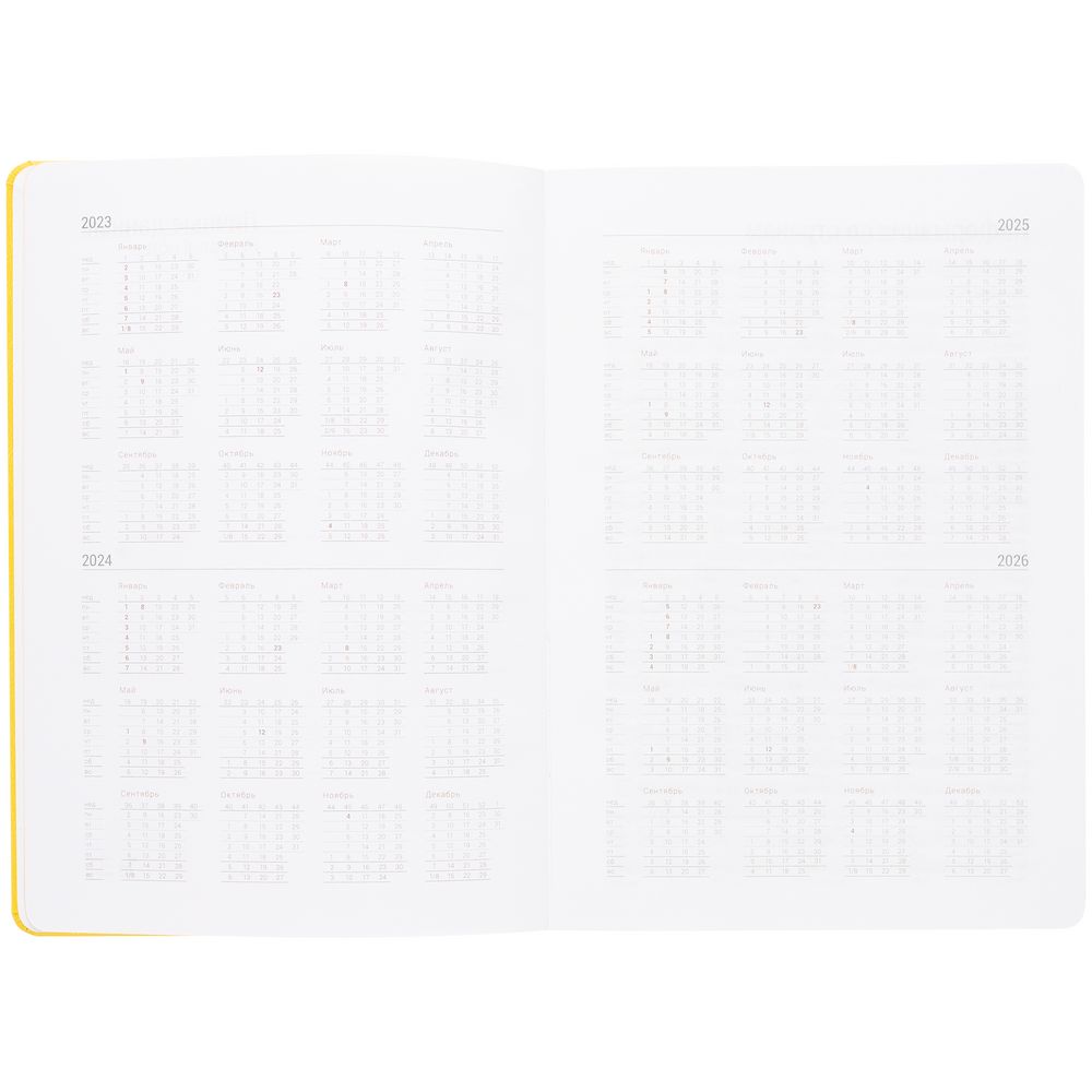 Ежедневник New Factor Metal, желтый — изображение 6
