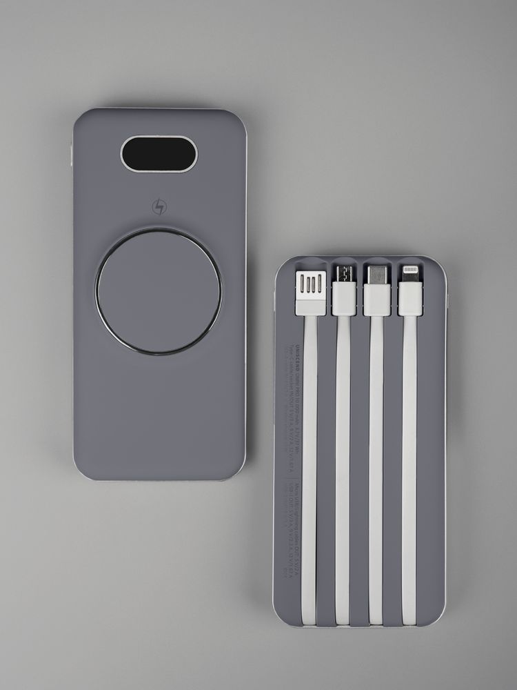 Внешний аккумулятор Omni Pro 10000 мАч, серый — изображение 11