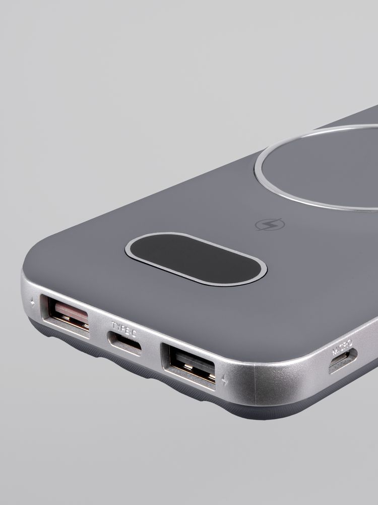 Внешний аккумулятор Omni Pro 10000 мАч, серый — изображение 9