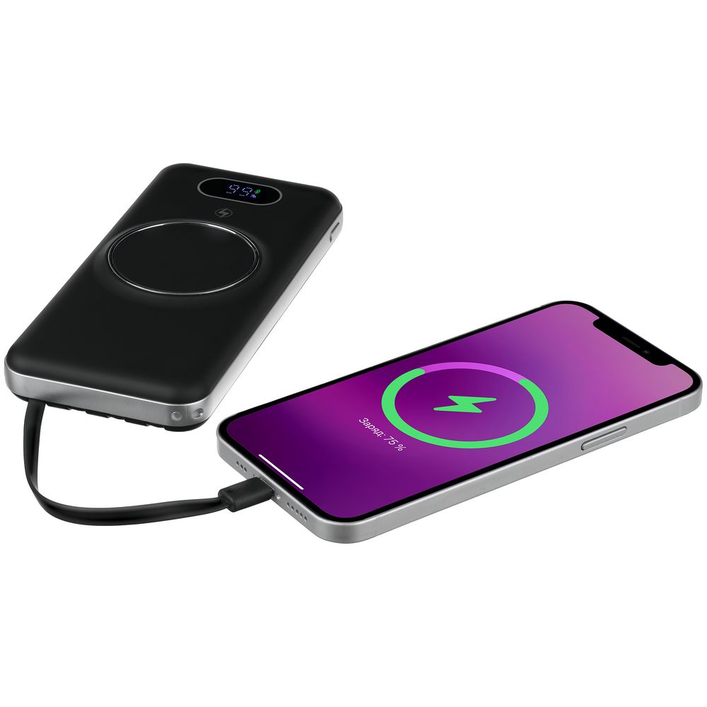 Внешний аккумулятор Omni Pro 10000 мАч, черный — изображение 8