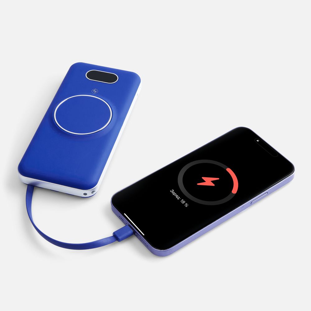 Внешний аккумулятор Omni Pro 10000 мАч, синий — изображение 9