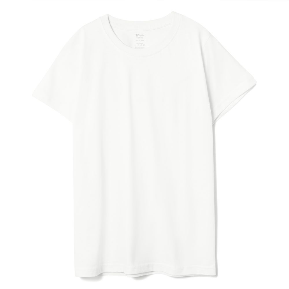 Футболка детская T-Bolka Kids, белая (теплый оттенок) — изображение 2