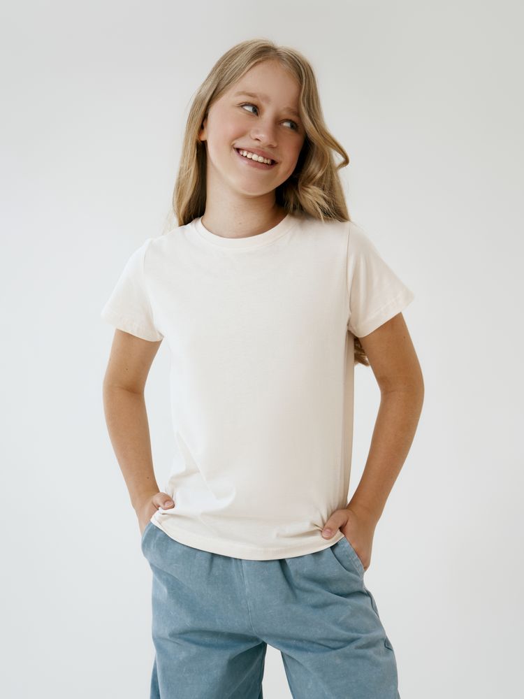 Футболка детская T-Bolka Kids, молочно-белая — изображение 5
