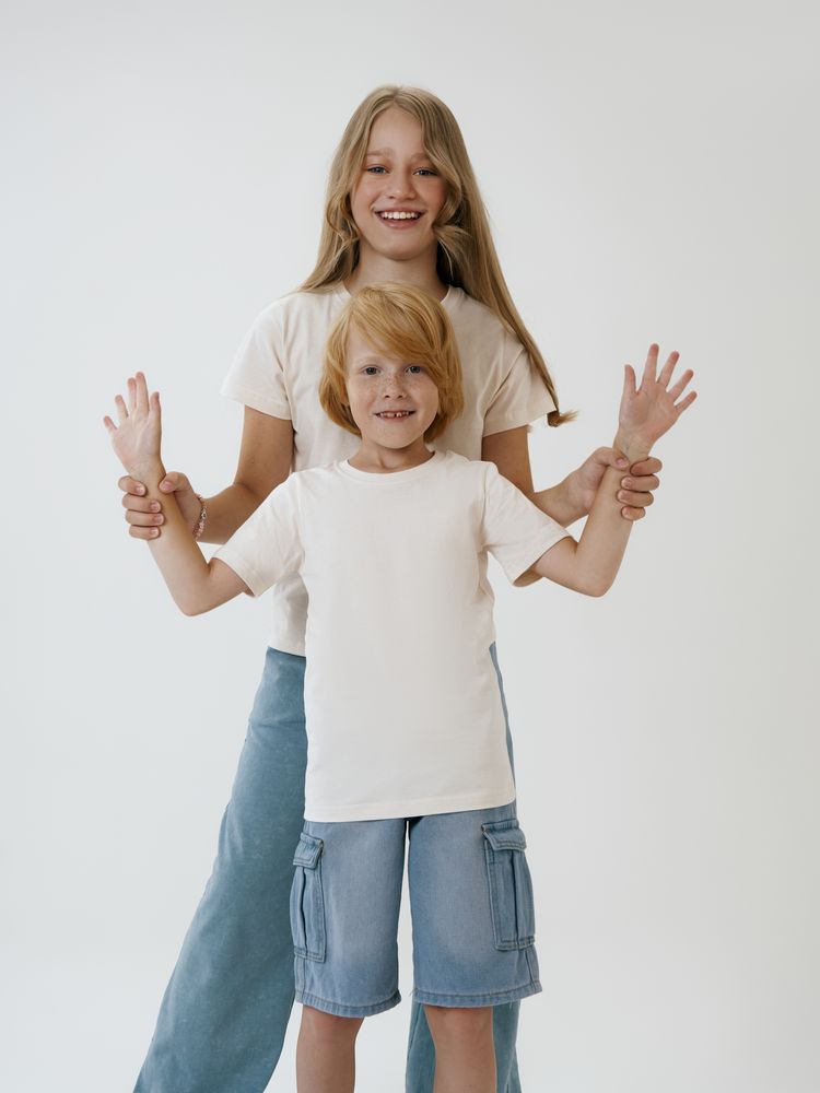 Футболка детская T-Bolka Kids, молочно-белая — изображение 10