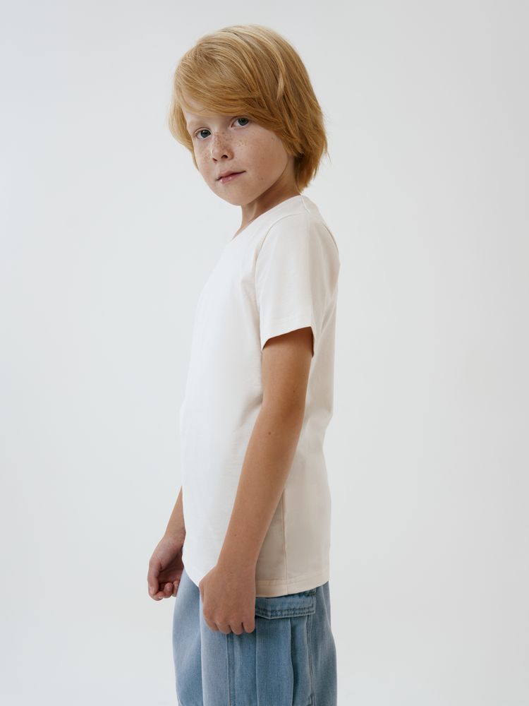 Футболка детская T-Bolka Kids, молочно-белая — изображение 8