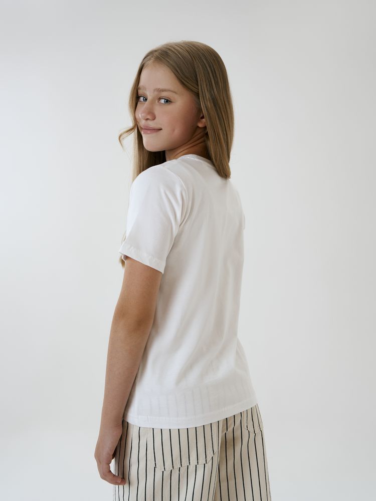 Футболка детская T-Bolka Kids, белая (белоснежная) — изображение 5