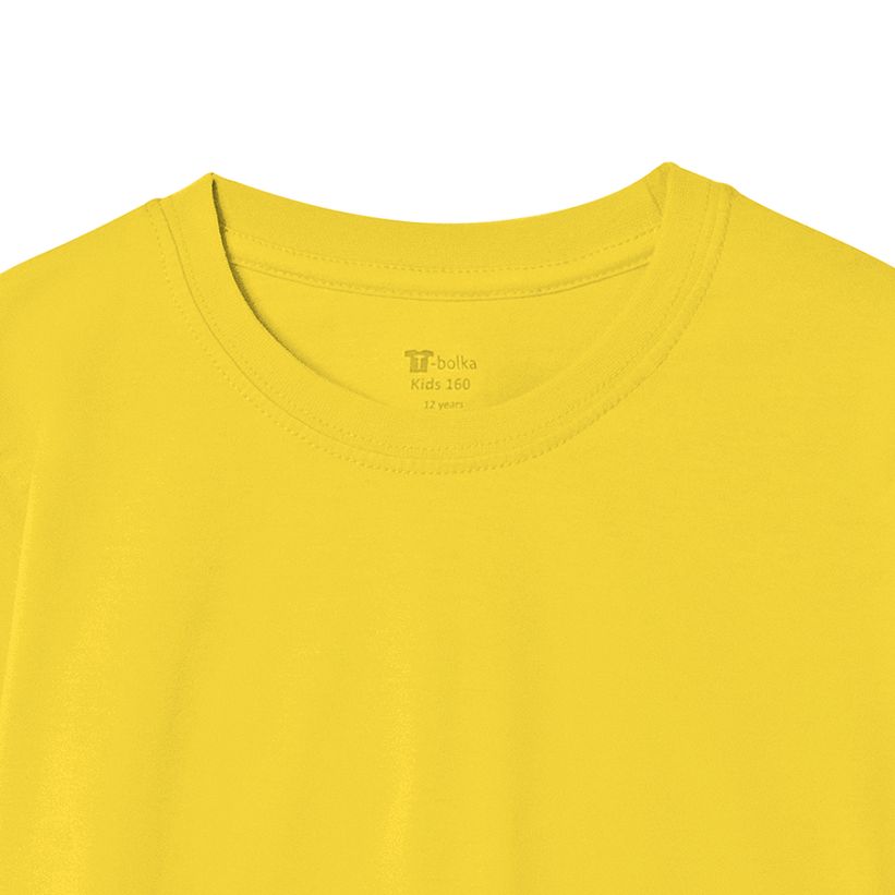 Футболка детская T-Bolka Kids, желтая — изображение 4