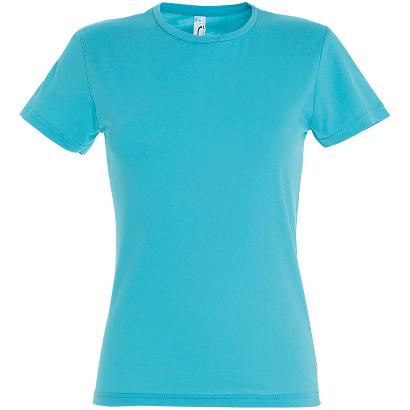 Футболка женская Miss 150, бирюзовая — изображение 2