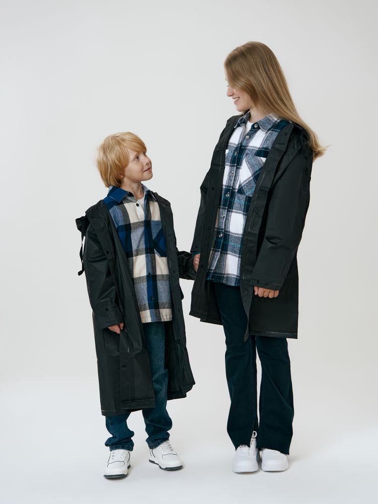 Дождевик детский RainDrop Kids, черный — изображение 13