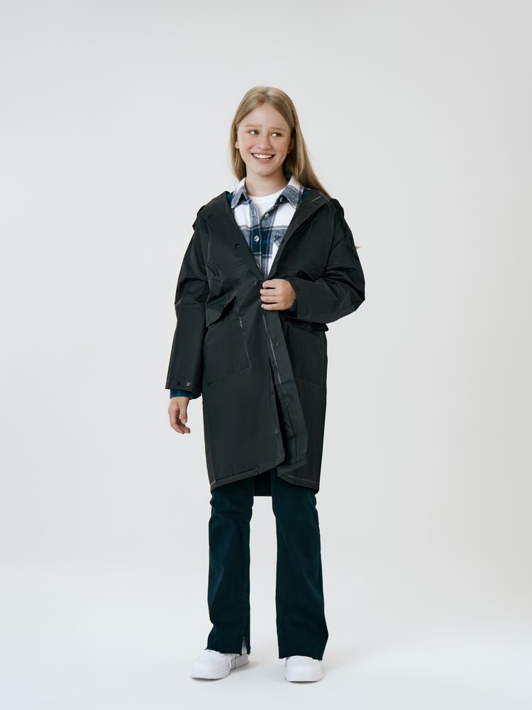 Дождевик детский RainDrop Kids, черный — изображение 9
