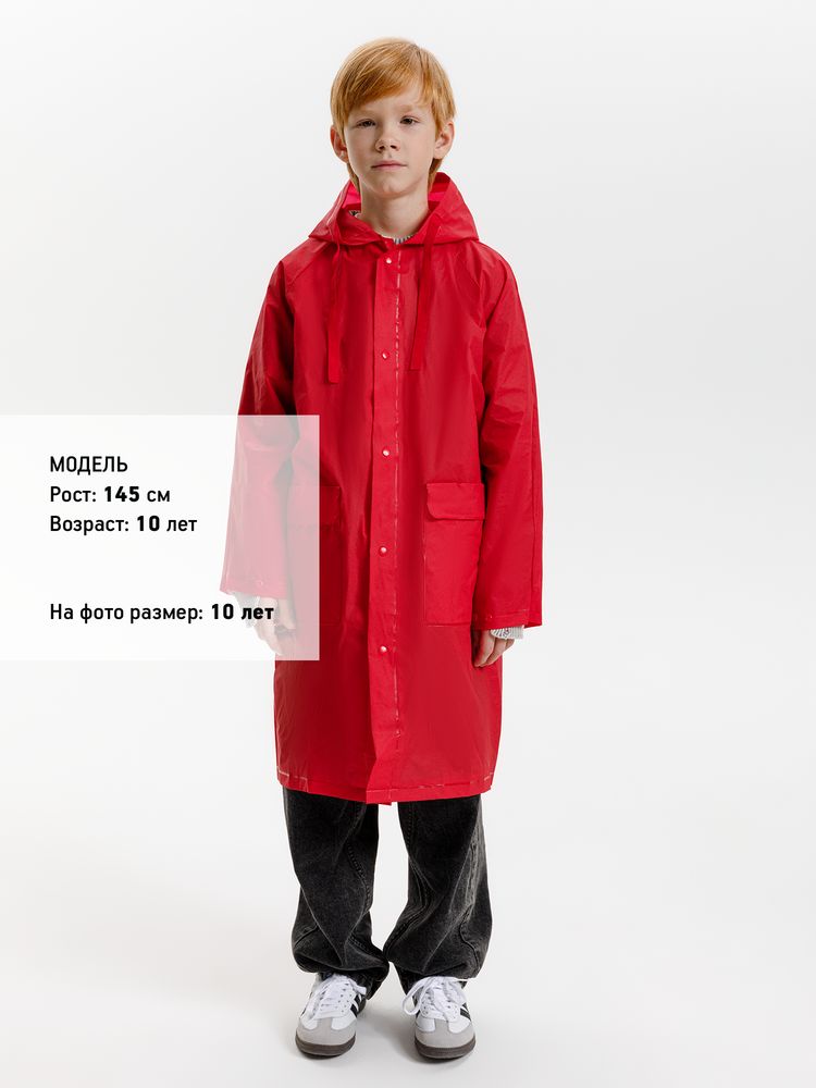 Дождевик детский RainDrop Kids, красный — изображение 15