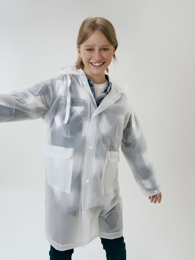 Дождевик детский RainDrop Kids, белый — изображение 9