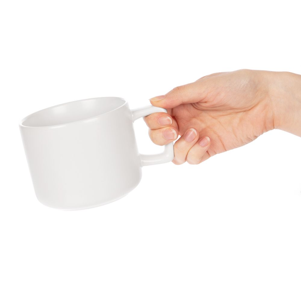 Чашка Jumbo, ver.2, матовая, белая — изображение 5