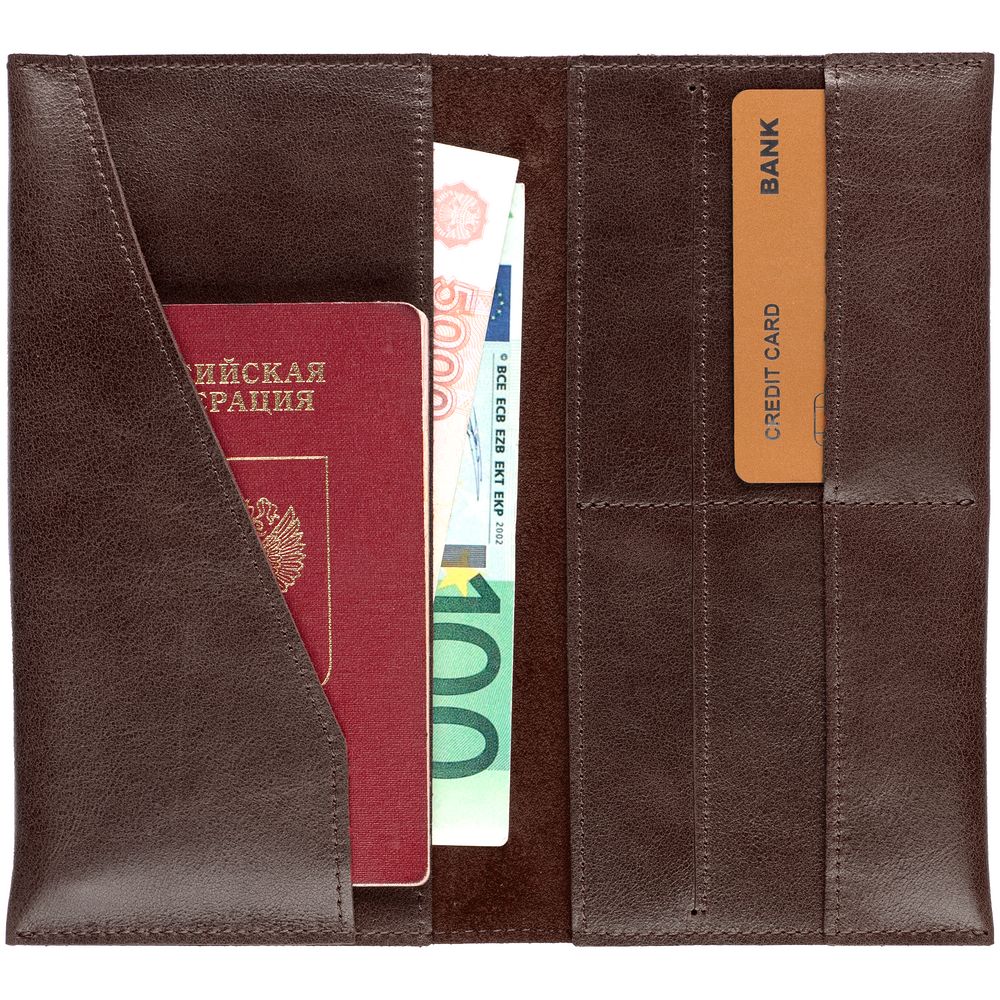 Дорожный органайзер Apache, темно-коричневый — изображение 4