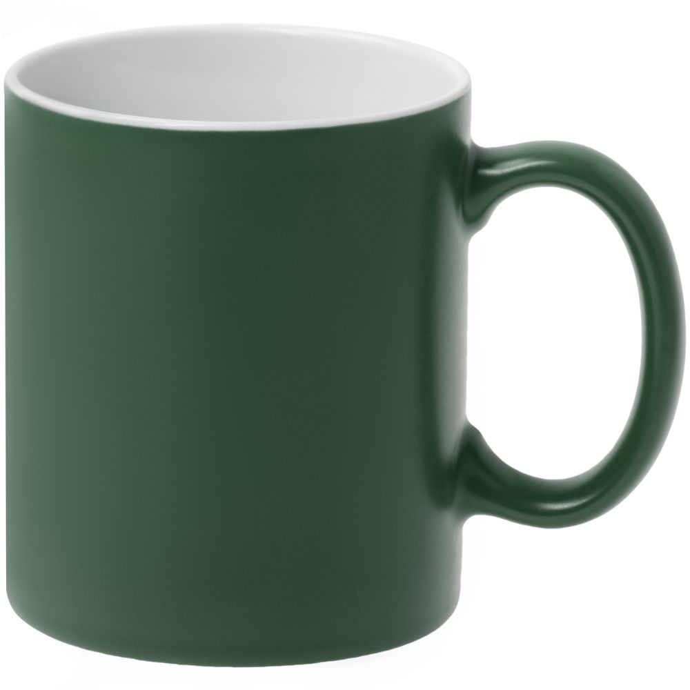 Кружка Promo матовая, темно-зеленая — изображение 2