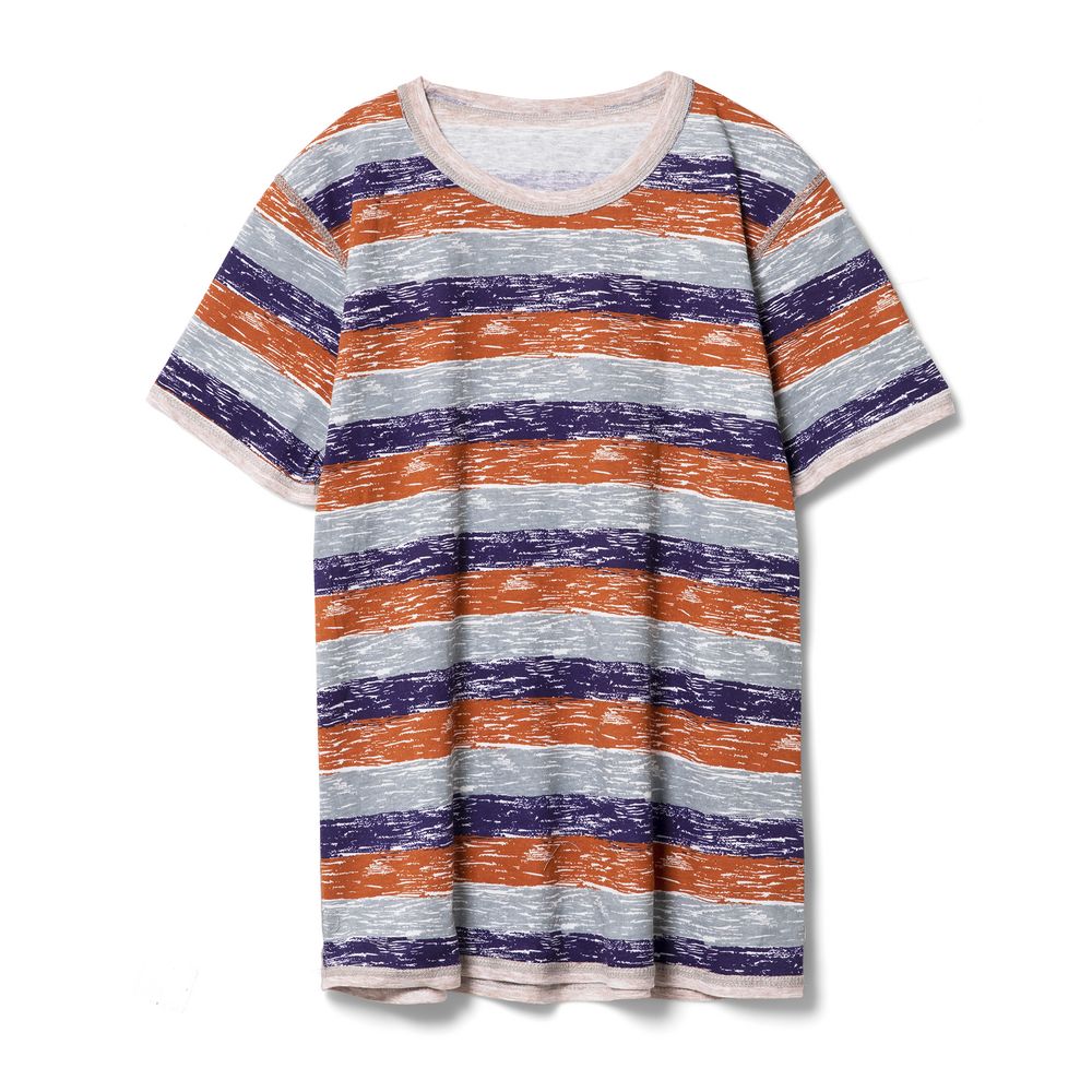 Футболка мужская Rayet двусторонняя, оранжевая с фиолетовым — изображение 4