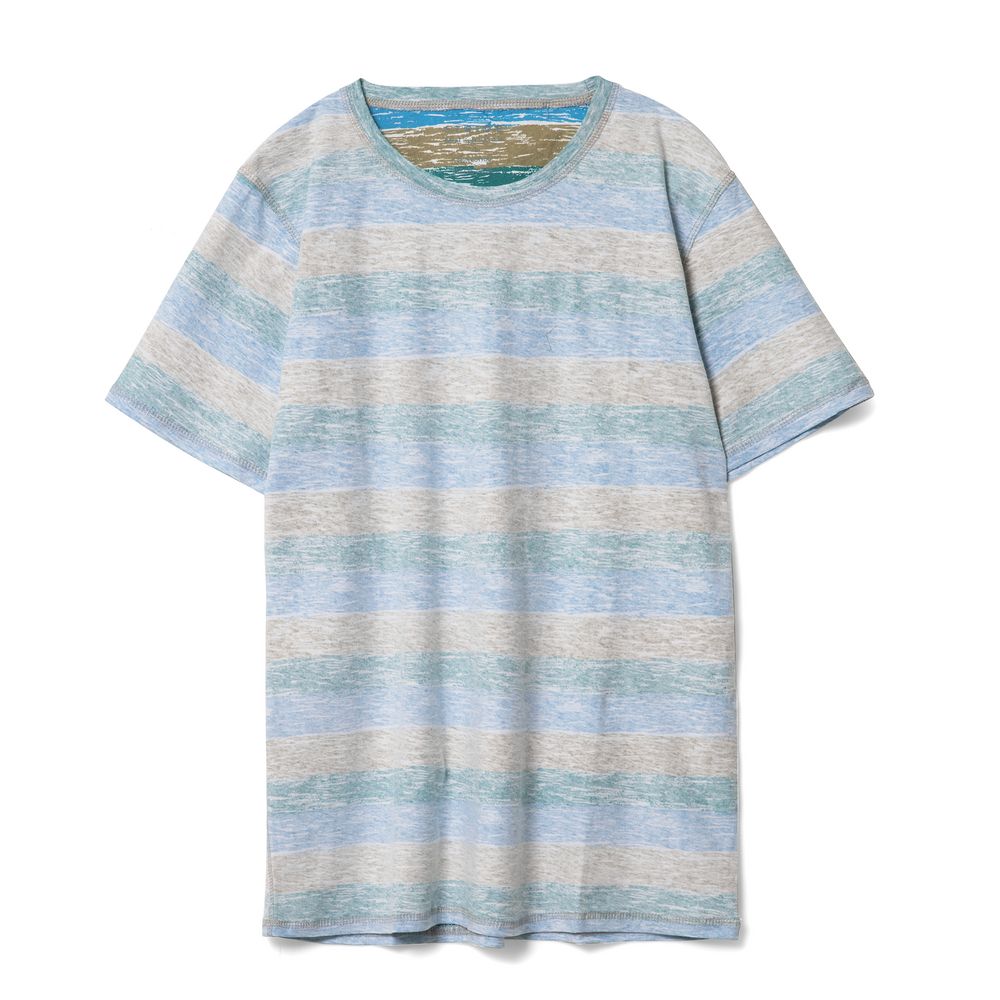 Футболка мужская Rayet двусторонняя, голубая с зеленым — изображение 2