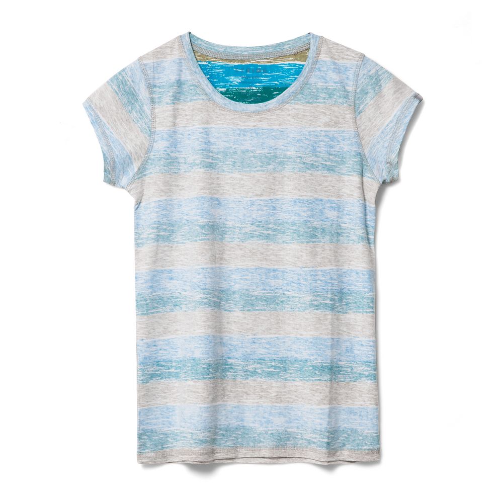 Футболка женская Rayet Lady двусторонняя, голубая с зеленым — изображение 2