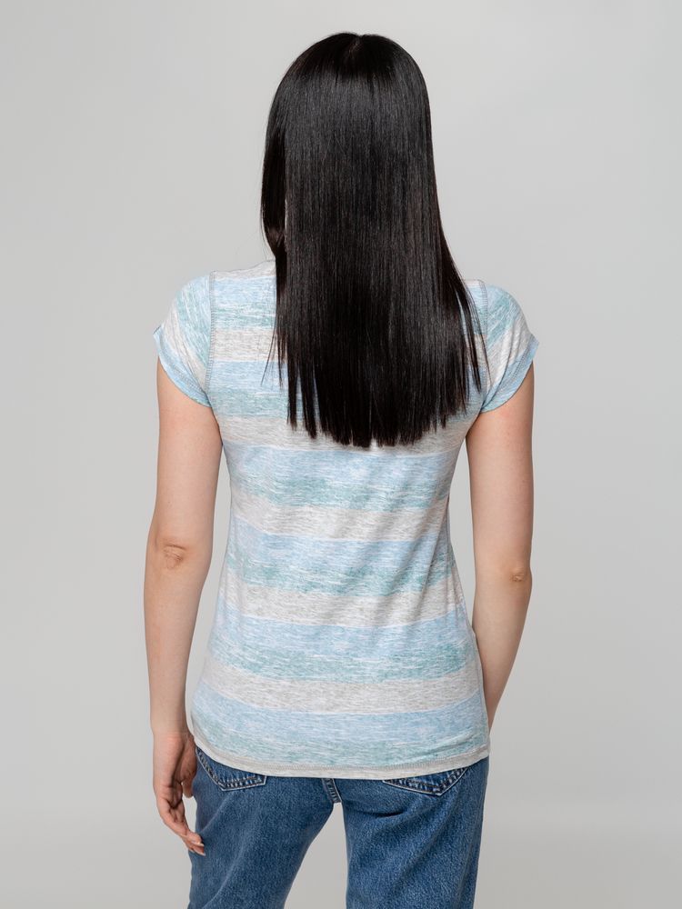 Футболка женская Rayet Lady двусторонняя, голубая с зеленым — изображение 14