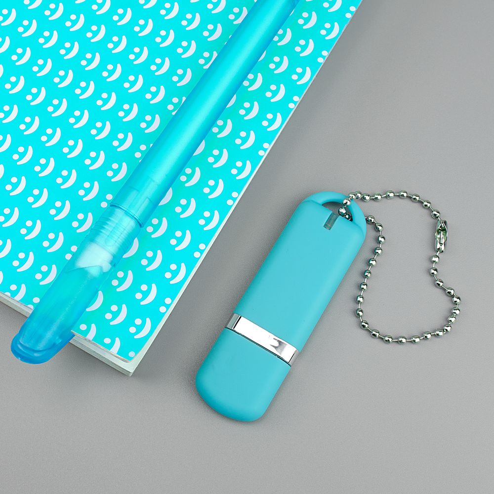 Флешка Memo, 8 Гб, бирюзовая — изображение 4