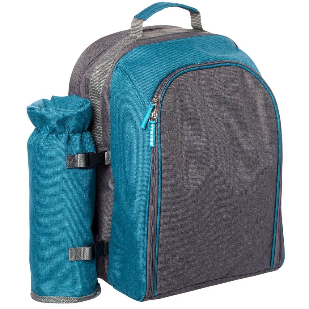 Набор для пикника Fridag на 2 персоны, серый с голубым — изображение 3