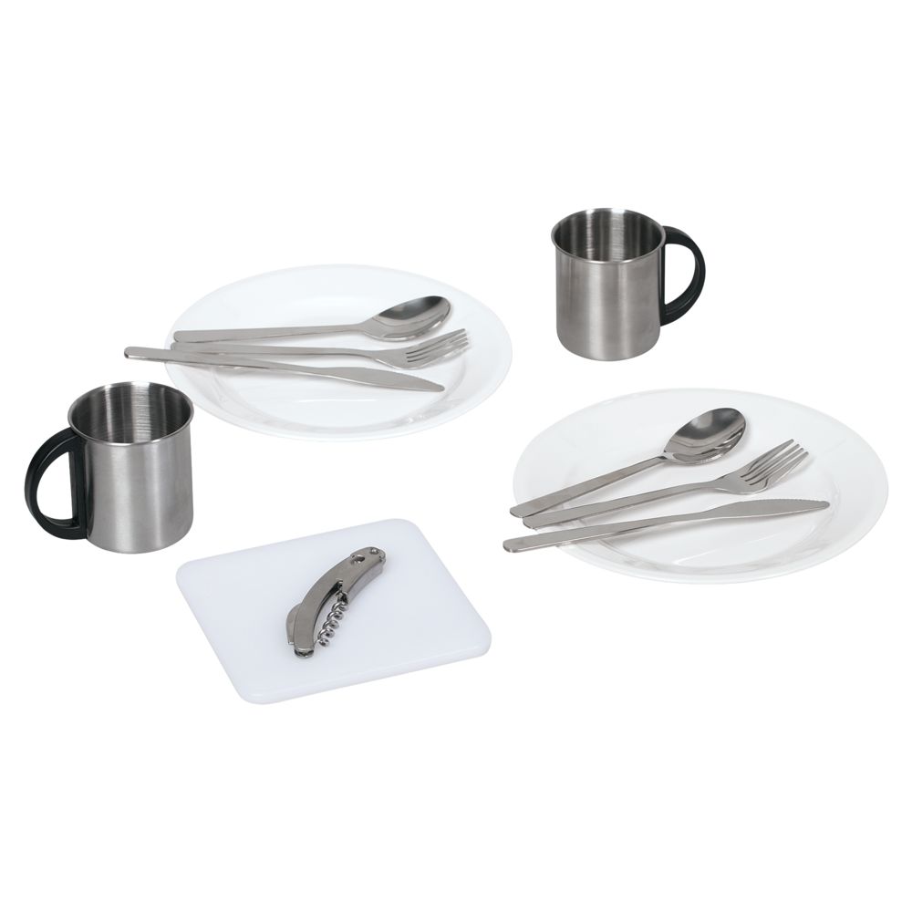 Набор для пикника Fridag на 2 персоны, серый с голубым — изображение 11