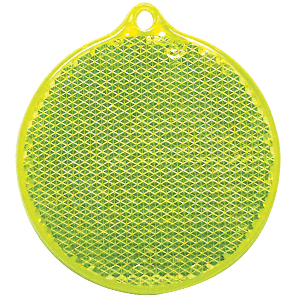 Пешеходный светоотражатель «Круг», неон-желтый — изображение 2