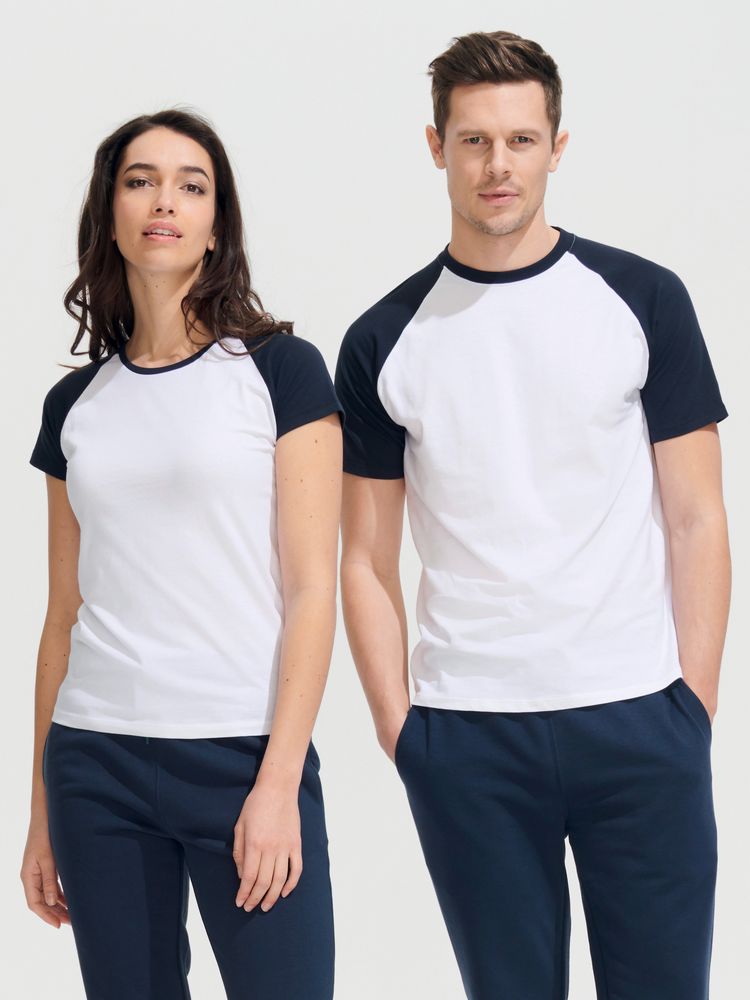 Футболка женская Milky 150, белая с оранжевым — изображение 6