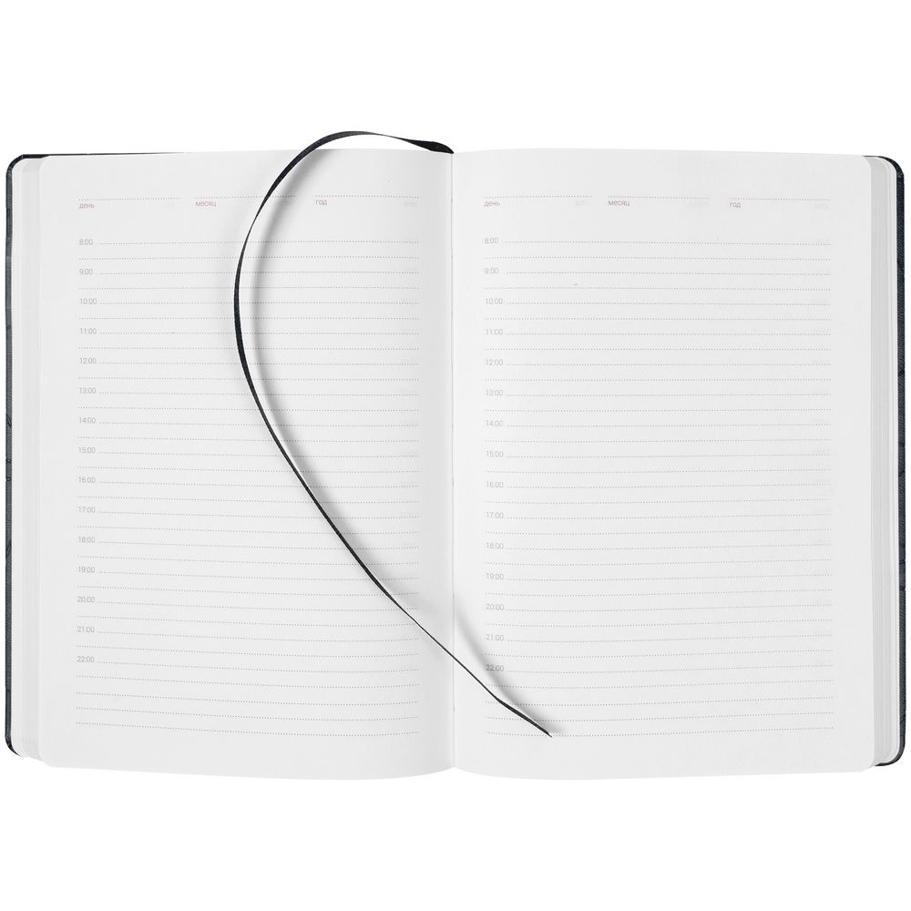 Ежедневник Gems, недатированный, черный — изображение 7