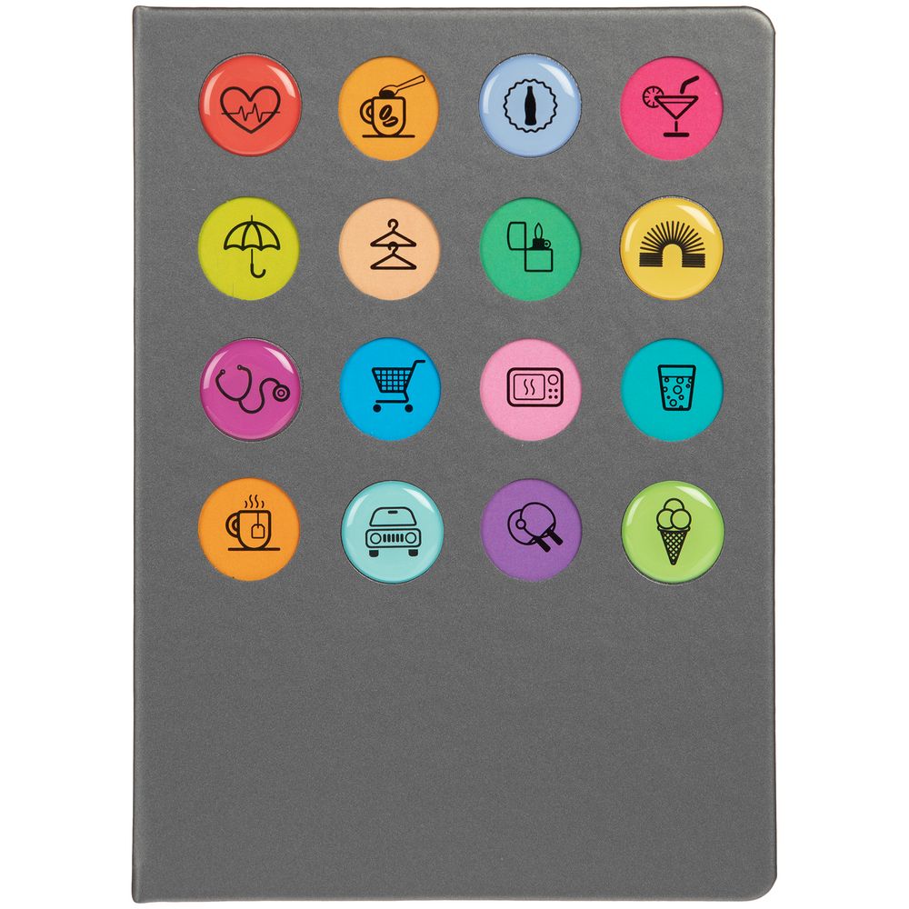 Ежедневник «История изобретений», недатированный, серый — изображение 4