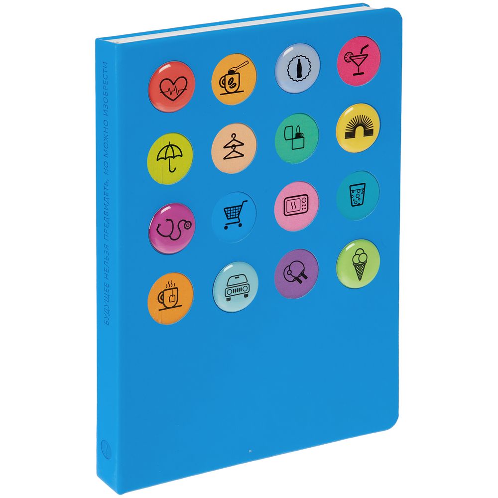 Ежедневник «История изобретений», недатированный, голубой — изображение 2