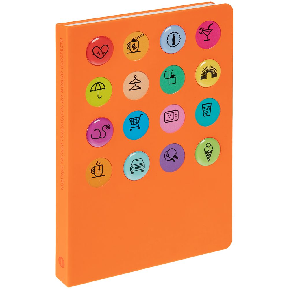 Ежедневник «История изобретений», недатированный, оранжевый — изображение 2