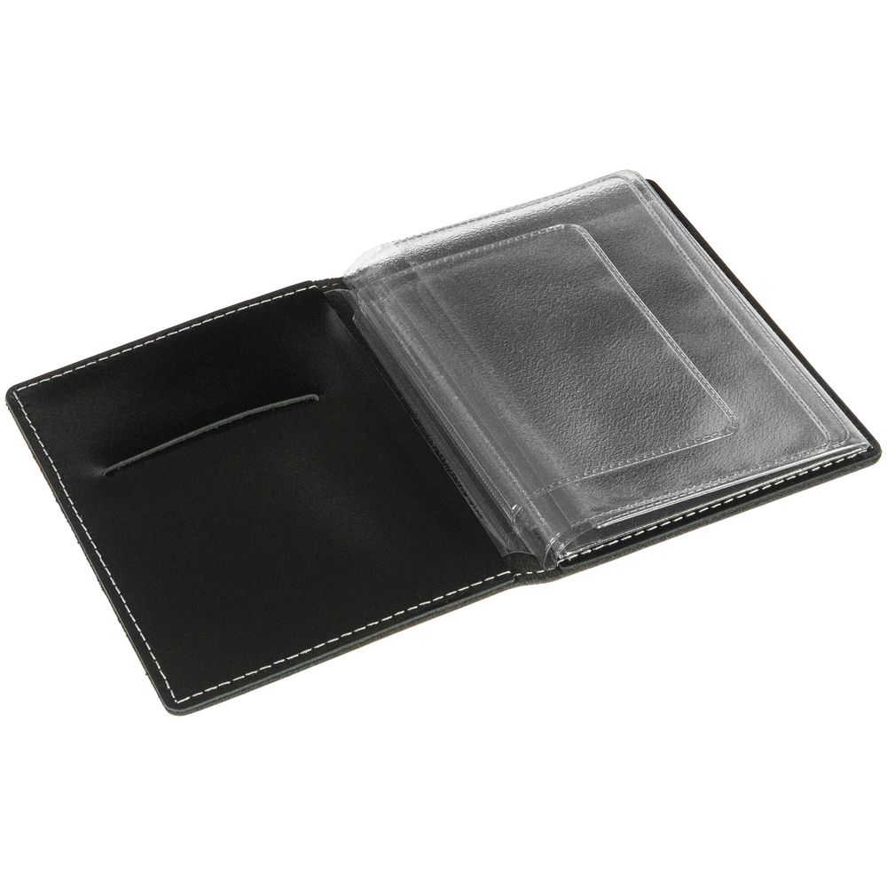 Обложка для автодокументов «Комфорт», черная — изображение 4