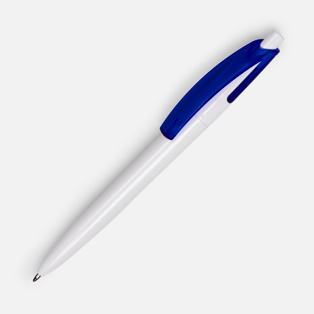 Ручка шариковая Bento, белая с синим — изображение 2