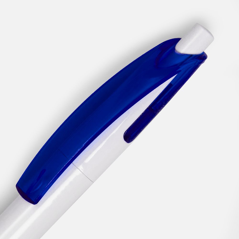 Ручка шариковая Bento, белая с синим — изображение 4