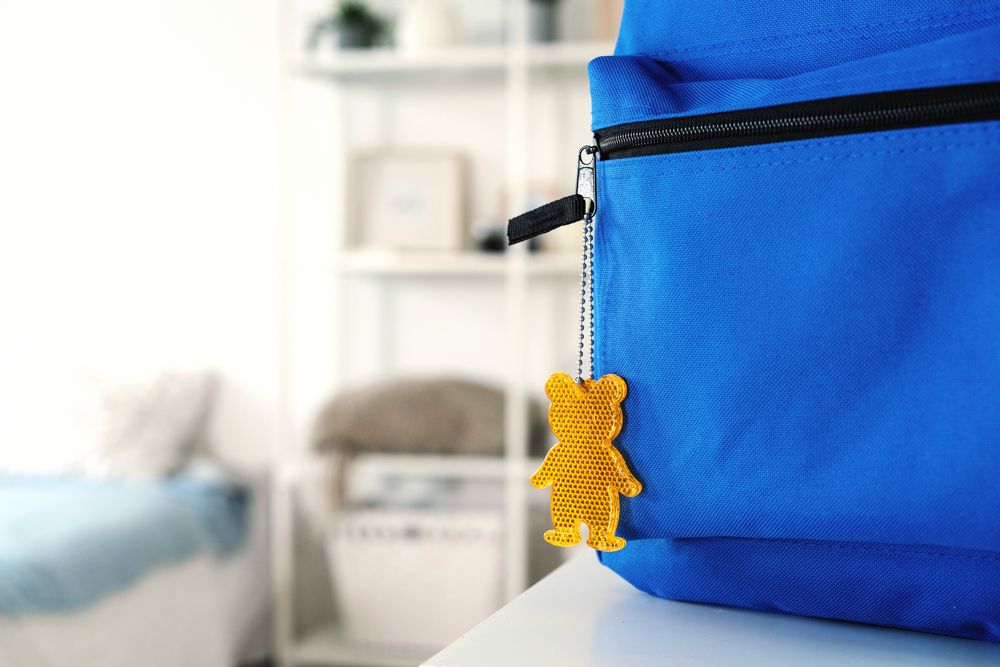 Пешеходный светоотражатель «Мишка», неон-желтый — изображение 3