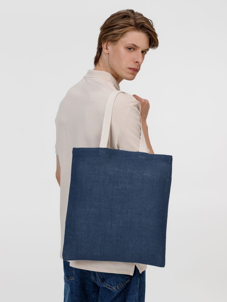 Холщовая сумка на плечо Juhu, синяя — изображение 9