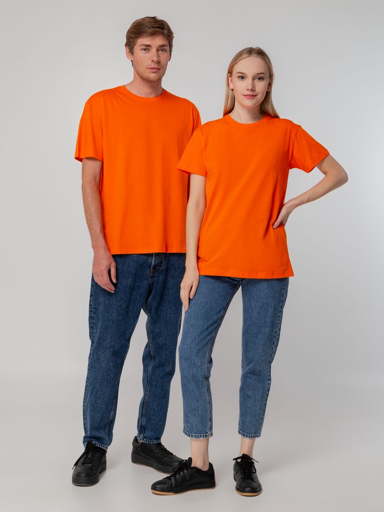 Футболка унисекс T-bolka 140, оранжевая — изображение 13
